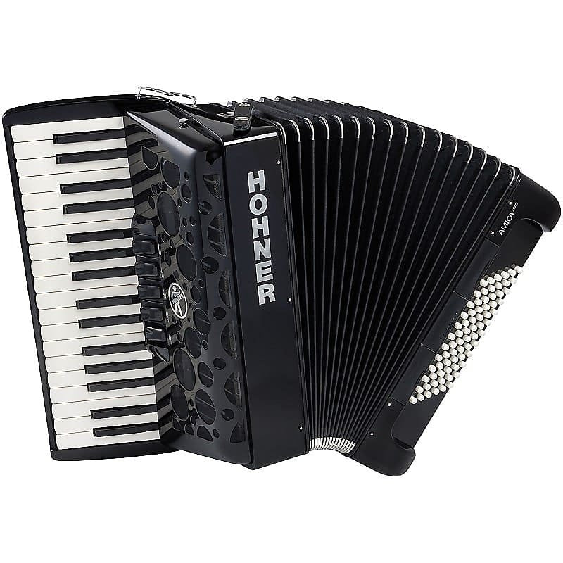 Acordeón Hohner AMIIV72 Amica Forte III 72 en acabado negro azabache